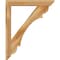 Ekena Millwork Olympic Slat Rough Sawn Bracket w/ Offset Brace, Western Red Cedar, 6"W x 36"D x 44"H BKT0604X36X44OLY06RWR - alternate 4